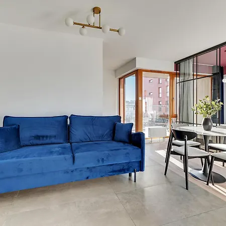 Aura - Riverside & Parking By Downtown Apartment Gdansk