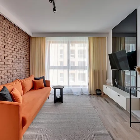 Aura - Riverside & Parking By Downtown Apartment Gdansk